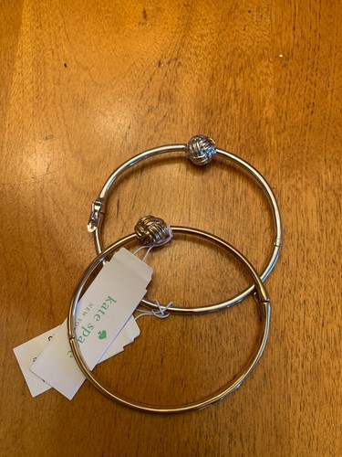 KATE SPADE Lotto di 2 bracciali Kate Sped corde annodate chiusura braccialetti oro e argento nuovi con etichette