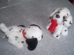 De colección 1996 Mattel Disney 101 Dálmatas Peluche Cachorros LOTE DE 2 FIDGET & WIZZER - Imagen 1 de 7