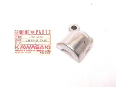 OEM Kawasaki Upper LH Left Case Half 46086-008 NOS NEW W1 W2 A1 A7 W1SS W2SS W2T - Image 1 of 4