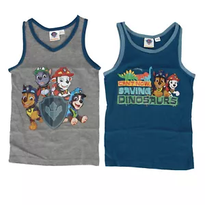PAW Patrol Unterhemden 2er Pack Jungen 98/104 Tanktop Unterwäsche Shirt Kinder - Bild 1 von 1