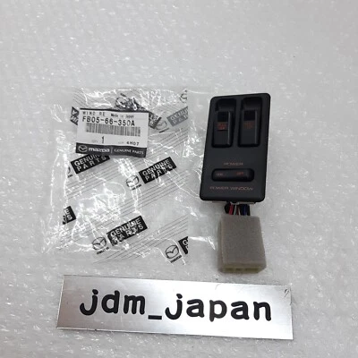 Interruptor de ventana eléctrica genuino OEM FB05-66-350A Mazda RX-7 RX7 FC3S 1986-1988 Foto 1 de 4