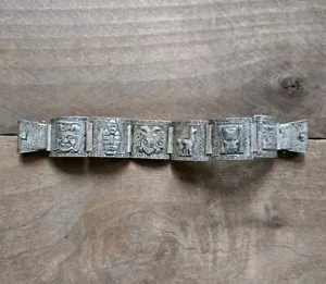 Bracciale Vintage Argento Sterling 925 Perù Inca Pannello Narratore - 24,8g - Foto 1 di 8