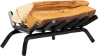 16" Fire Grate Heavy Duty Solid Steel Log Grate for Wood Stoves, Fireplaces and 