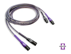 Analysis Plus Solo Crystal Oval XLR Audio Interconnect Cables 1 meter Pair - Picture 1 of 1