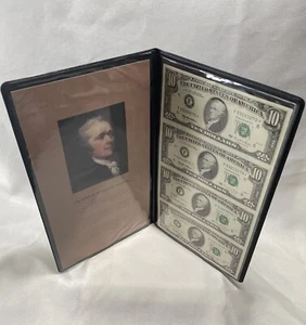 Uncut $10 Ten Dollar US Fed Res *STAR* Notes - 1995 Series - Sequential Serial # - Picture 1 of 6