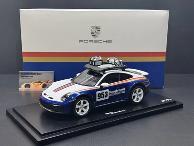 Porsche 911 (992) Dakar 2023 Rallye Roughroads 1/18 Scale Dealer Edition Spark - Image 1 of 4