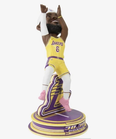 LeBron James LA Lakers All Time Scoring Record Breaking Shot Bobblehead #62/623 Cover