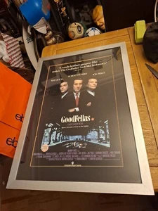 RARE Vintage 1991 Framed GOODFELLAS VHS Release Warner Home Video Poster 76x56cm - Picture 1 of 11