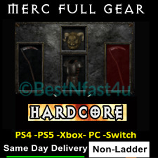 HARDCORE Mercenary MERC FULL GEARS HC ✅PC-XBOX-PS4-PS5-SWITCH✅ Diablo 2 Res D2R 
