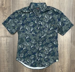 Jurassic Park x RSVLTS Tropical Leaf Dinosaur Camo Button Down Shirt Mens Medium - Picture 1 of 12