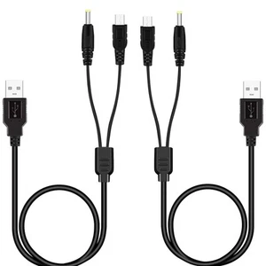 2 Pack PSP Charger Cable, Portable USB PSP Power Cord & Data Cable for Sony P... - Picture 1 of 7