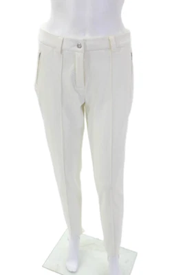 Moda Operandi Womens Slip-On Zipped Buttoned Pants White Size 38 - Image 1 of 4