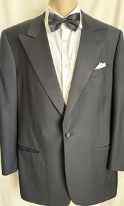 Ermenegildo Zegna Smoking Sakko, 100% Wolle, sehr guter Zustand, spitzes Revers, schwarz, ein Knopf F - Bild 1 von 11