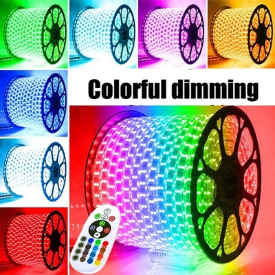 LED Strip 220V 240V 5050SMD IP67 Waterproof Lights Rope White RGB Color Changing - Image 1 of 4
