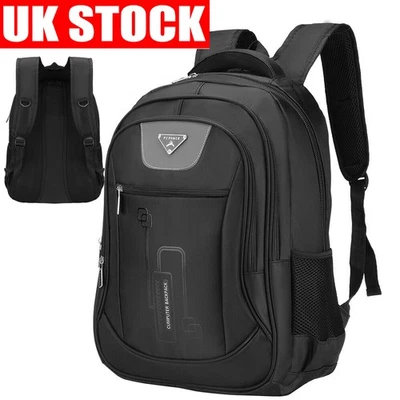 Men Women Laptop Backpack 30L Large Waterproof Rucksack Travel School Bag - Image 1 of 4