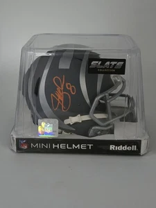 Jeff Blake Cincinnati Bengals Signed Slate Riddell Mini Helmet Beckett Cert - Picture 1 of 4