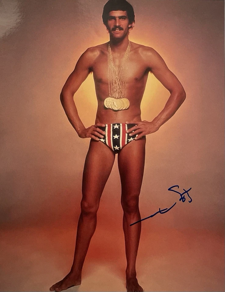 Foto assinada por Mark Spitz 8x10 lenda olímpica de natação rara 5 - Imagem 1 de 1