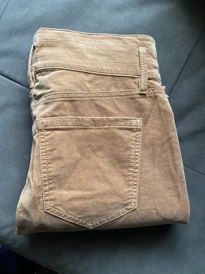 J. Pantalones Crew Oro Mostaza Terciopelo Como Pana Calce Recto Tiro Alto Talla 6 Foto 1 de 4