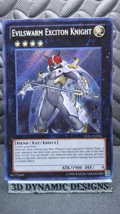 | Yugioh Evilswarm Exciton Knight LVAL-EN056 Secret Rare Legacy Valiant NM/VLP | - Picture 1 of 2
