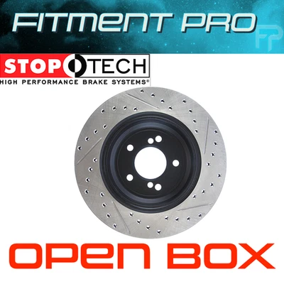 Stoptech 127.34054R Slotted/Drilled Right Rear Rotor For 00-03 BMW M5 E39/E46 M3 - Image 1 of 4