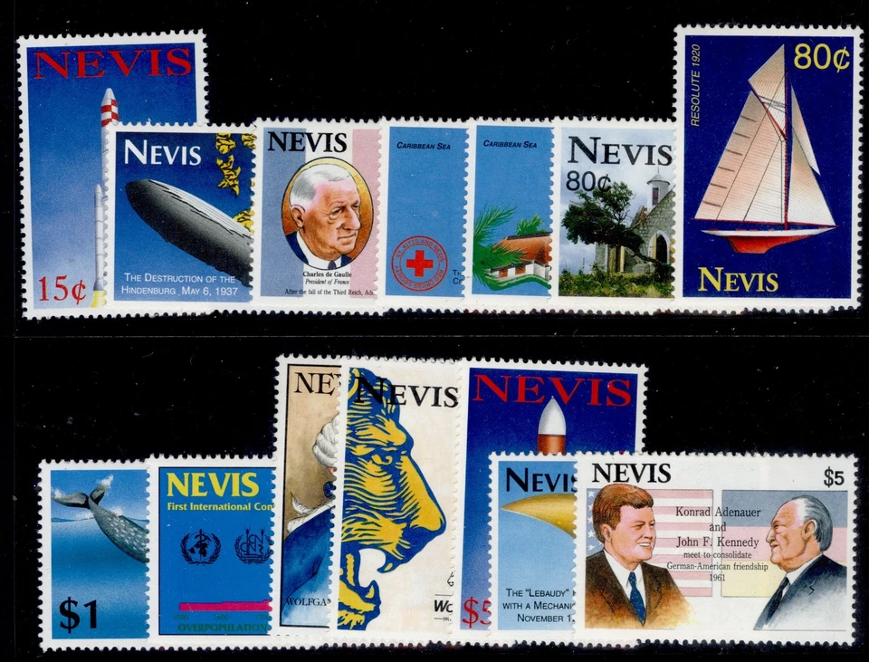 ST KITTS-NEVIS - Nevis 1987-96 NH ESTADO PERFEITO conjuntos/únicos SG472-976. ESCOLHA DA LISTA. - Imagem 1 de 4