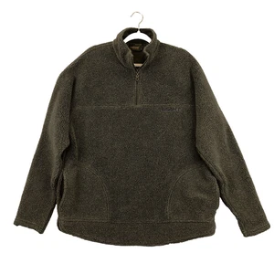 Pullover Timberland Weathergear 1/4 Cremallera Polar Marrón Para Hombres Bolsillos Grandes Cómodo - Imagen 1 de 10