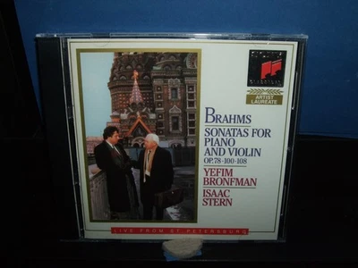 Brahms Sonatas for Piano & Violin Yefim Bronfman/Isaac Stern Live Sony CD - Image 1 of 3