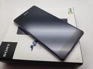 New Unused Boxed (Tesco/O2) Sony Xperia Z2 Purple 16GB Smartphone Collectible - Picture 1 of 12