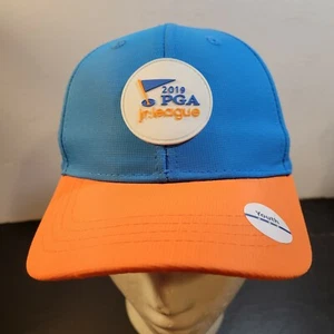 PGA Junior League 2019 Adjustable Back Hat Golf Cap Turquoise Orange With Tags - Picture 1 of 8
