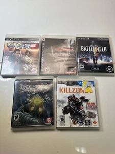 Lot Of 5 Miscellaneous PS3 Games - Bioshock 2, Mass Effect 2, Battlefield, Etc. - Picture 1 of 5