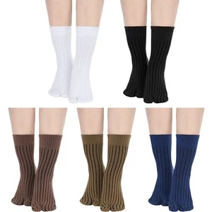 5 Pairs Flip Flop Socks Unisex Tabi Split Toe Socks Two Toe Tabi Socks Cotton... - Picture 1 of 7