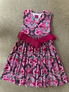 Little Joules Paisley Dress (Fuchsia Pink, Age 7yrs) - Picture 1 of 5