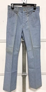 1970s Deadstock Key Jeans 31 Long Denim Pants 50% Cotton 50% Polyester Vintage - Picture 1 of 3