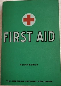 VINTAGE FIRST AID RED CROSS 4TH EDITION (1971) WITH HANDBOOK OF FIRST AID - Picture 1 of 9
