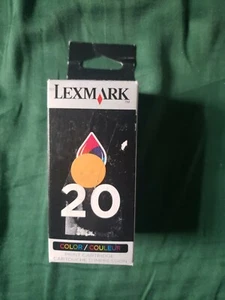 Lexmark 20 Color Print Cartridge Ink Genuine Factory Sealed New - Picture 1 of 3