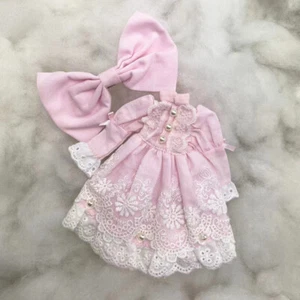 Takara 12" Muñeca Blythe Conjunto de Fábrica Rosa Encaje Princesa Vestido con Horquilla D03 - Imagen 1 de 3