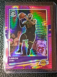 2020-21 Panini Donruss Optic #13 LeBron James Hyper Pink Prizm SP!! Lakers *BLM* - Picture 1 of 9