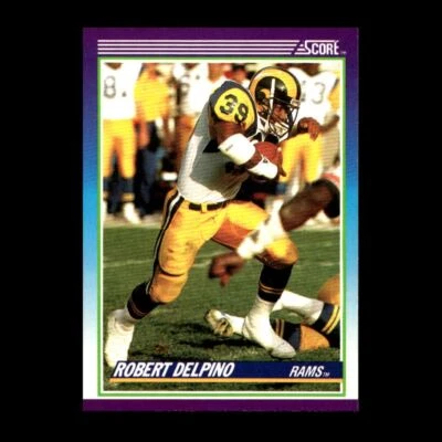 Robert Delpino 1990 Score Los Angeles Rams #184 Set Break GM - Image 1 of 2