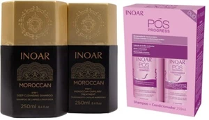 Inoar Duo Pos Progress - 1 Pack + Inoar Morrocan Hair Straightening 500g