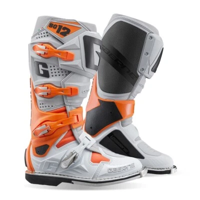 Stivale Moto Cross Gaerne Sg 12 Arancio Bianco Grigio N 44 - Immagine 1 di 4