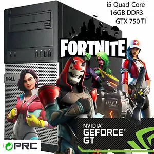 Dell OptiPlex FAST Gaming PC Core i5 16GB 256GB 500GB GTX 750 Ti WiFi BT W10P - Picture 1 of 4