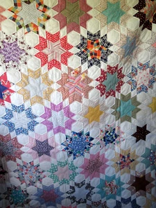 Edredón de Colección Cosido a Mano Máquina Estrella Multicolor Granja Cottagecore - Imagen 1 de 13