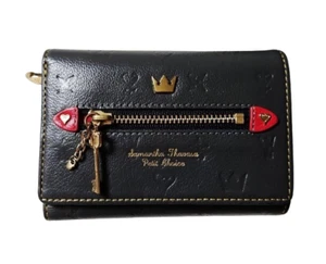 Samantha Thavasa Kingdom Hearts Foldable Wallet Black Japan - Picture 1 of 9