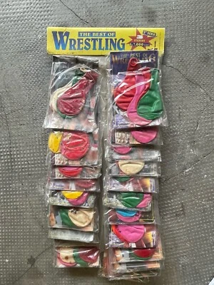 The Best Of Wrestling Sitckers Originali Anni 90 Con Cartoncino Hulk Hogan - Immagine 1 di 4