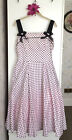 Sukienka z lat 50. 60. retro rockabilly pinup xs w kropki lata 50. 60. sukienka jasny królik