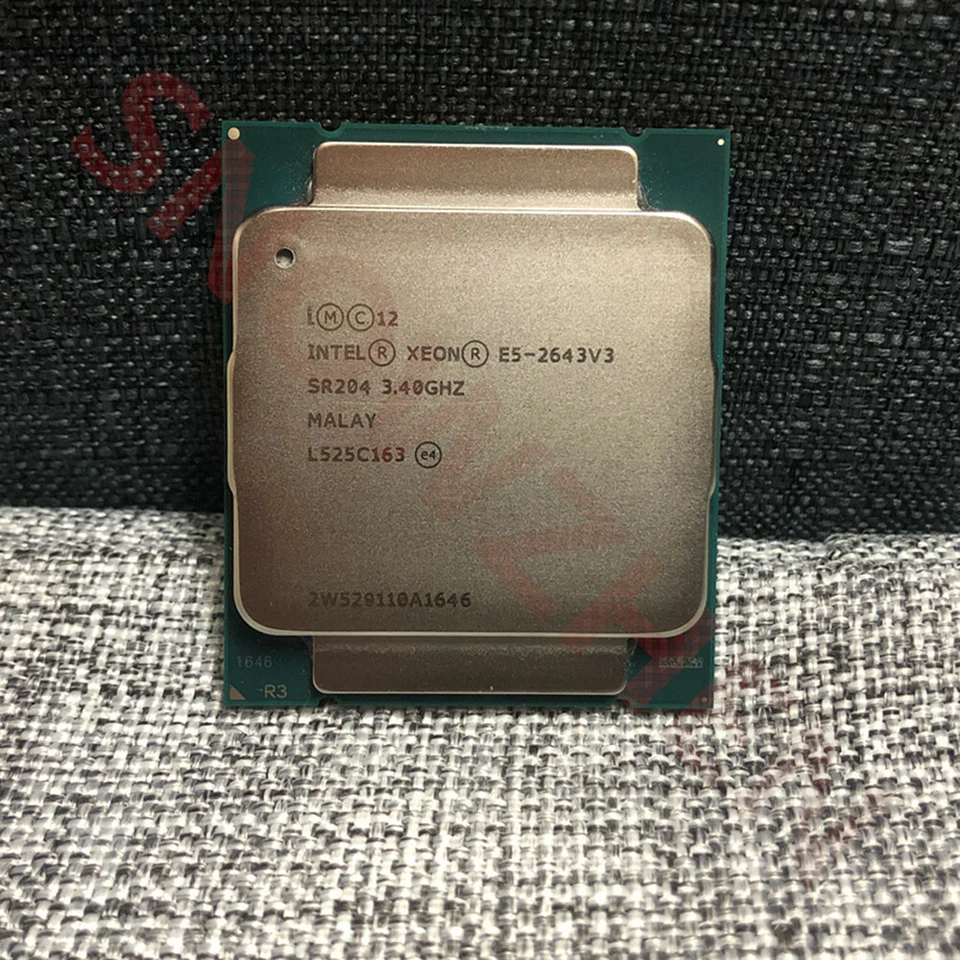 Intel Xeon E5-2643 V3 CPU 6-Core 3.4GHz 20MB SR204 LGA2011-3 135W Processor - Image 1 of 2