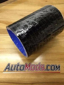 Acoplador de manguera de silicona recta de 4,0"" negro intercooler admisión turbo 6"" pierna larga - Imagen 1 de 1