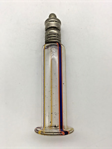 1800C Antique Victorian  Glass Perfume Bottle  Cap Multicolored 7.5 cm