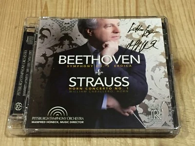 Signed by MANFRED HONECK Beethoven Symphony No.3 REFERENCE RECORDINGS SACD NEW - Bild 1 von 2