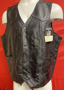 vintage Biker jaket for men genuine leather Size 56 - Picture 1 of 3